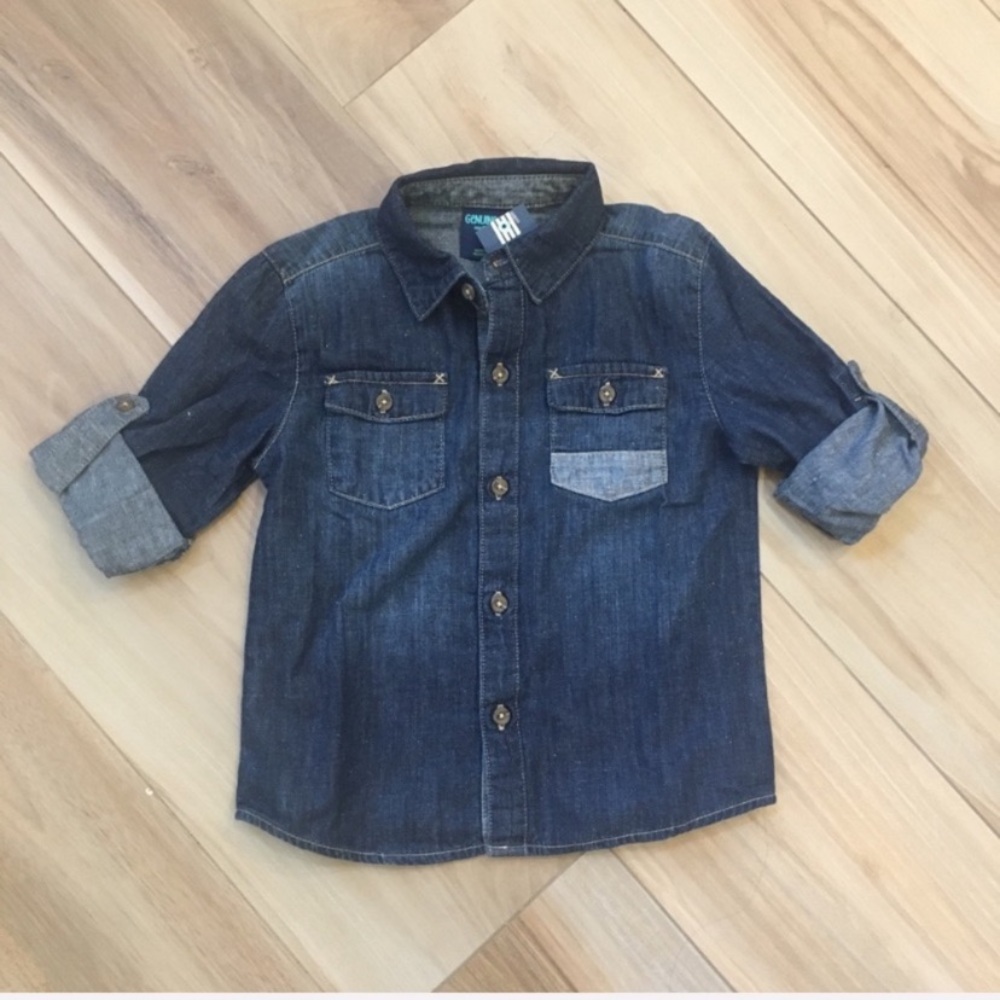 Osh Kosh Dark Denim Button Up shirt